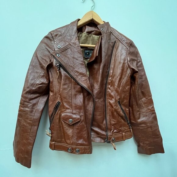 Leather Moto Jacket - Picture 1 of 10